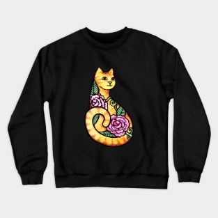 Orange Tabby Cat Crewneck Sweatshirt